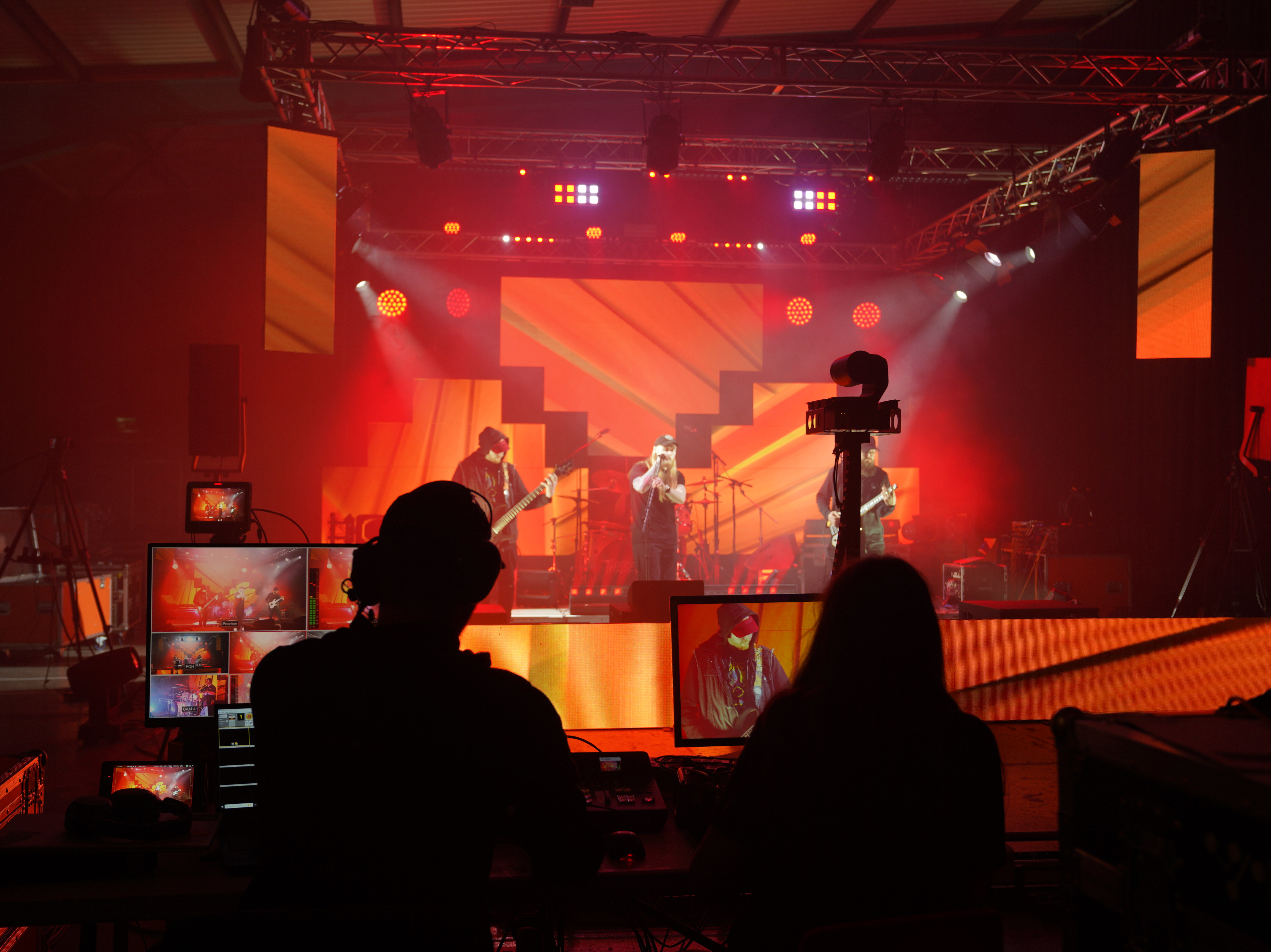 ALT students working on vision mixer