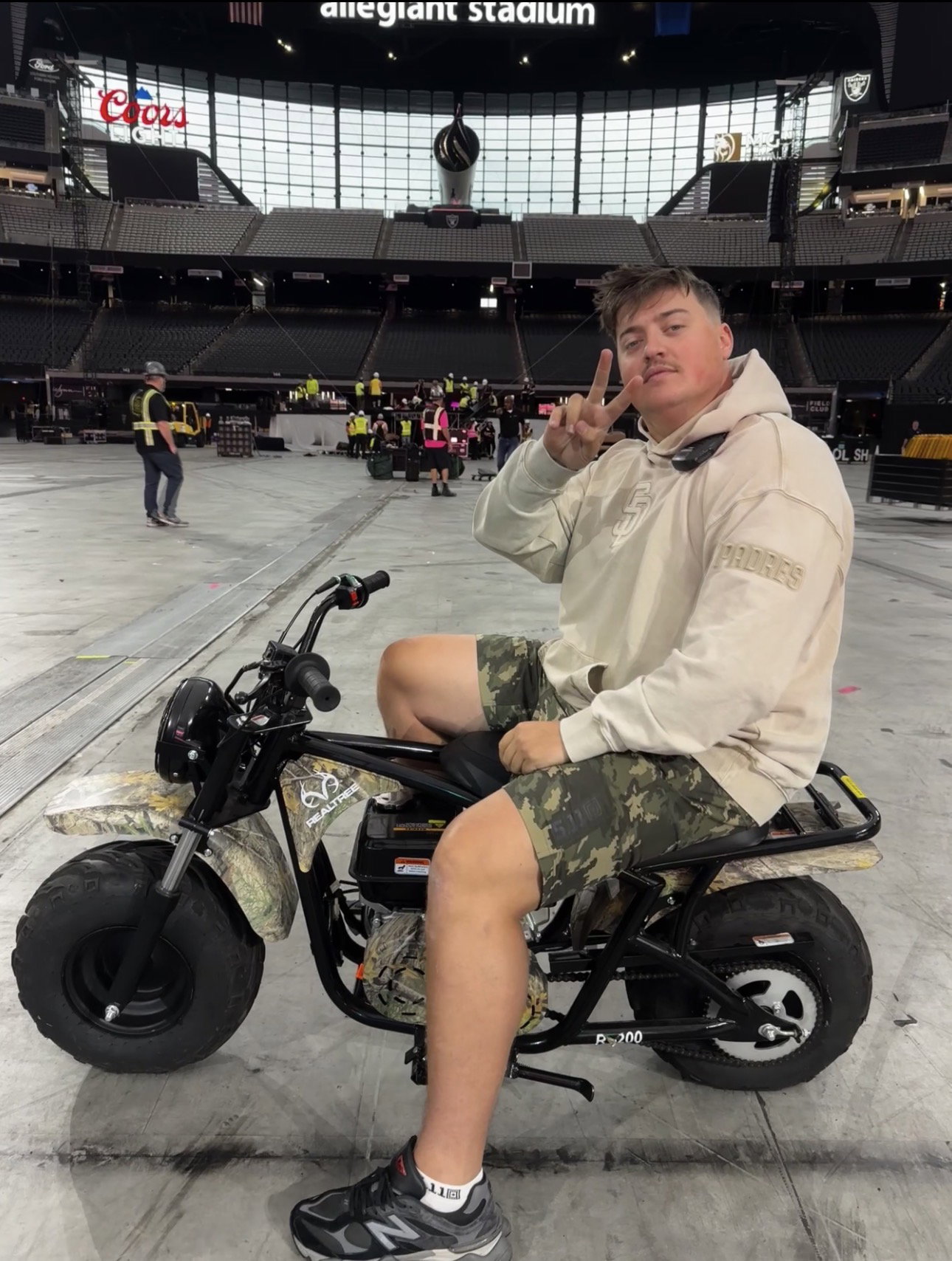James Hayward on motorbike